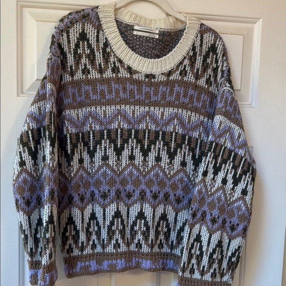 Anthropologie alpaca blend pullover sweater size M. NWOT $195 Made Italy - Picture 1 of 6